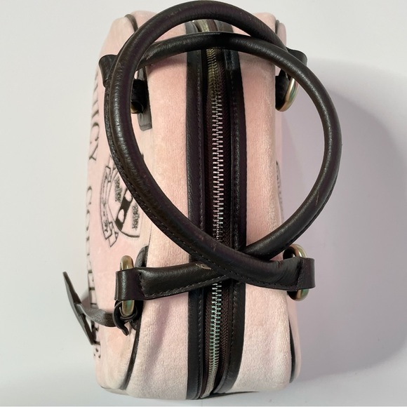 Rare Vintage Juicy Couture Pink Velvet Handbag Y2K - Picture 5 of 11